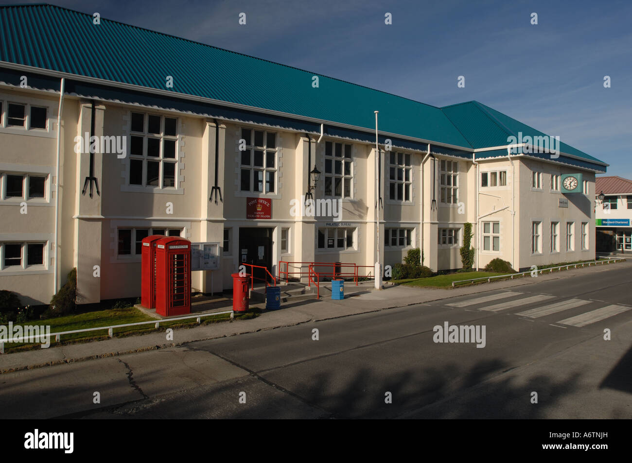 The post office, philatelic bureau and town hall, Stanley, Falkland Islands  Stock Photo - Alamy