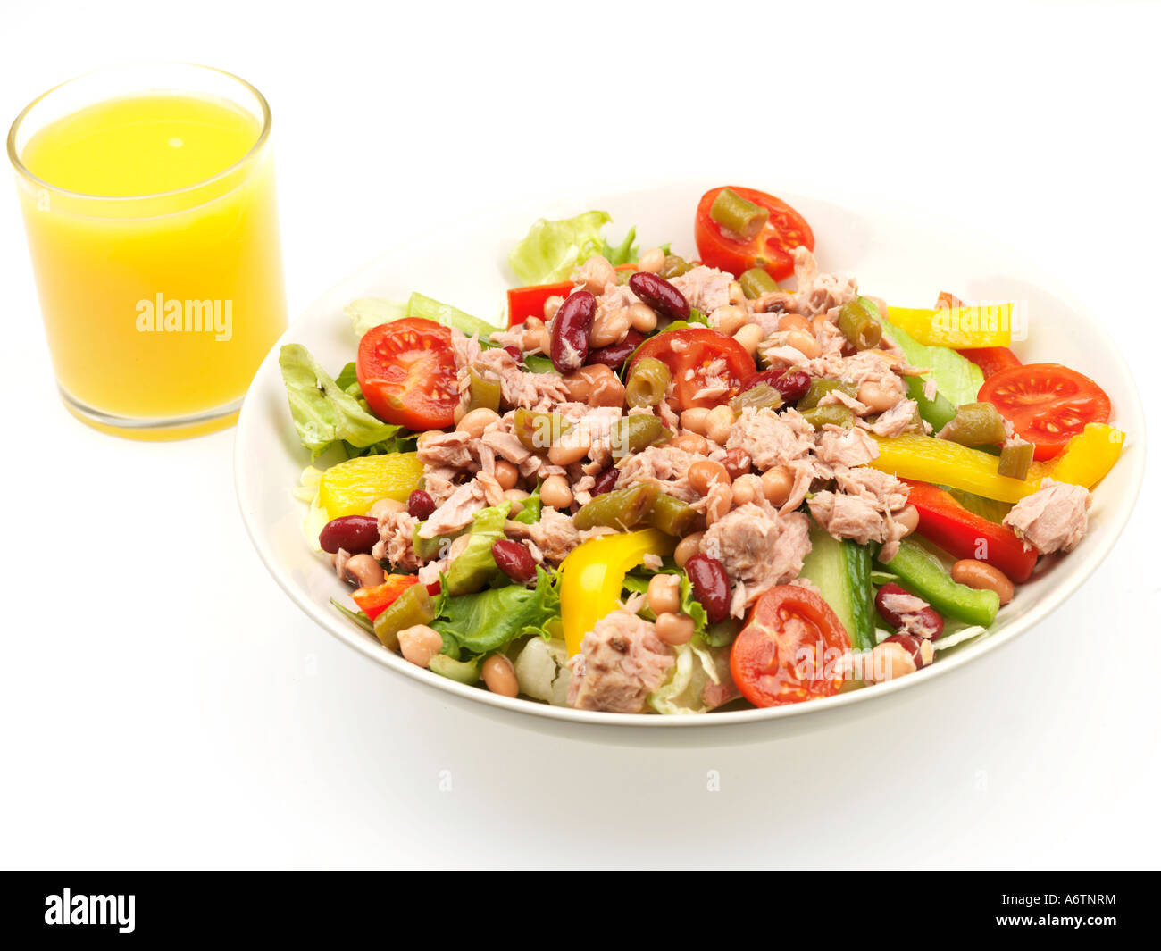 Tuna and Mixed Bean Salad Stock Photo Alamy
