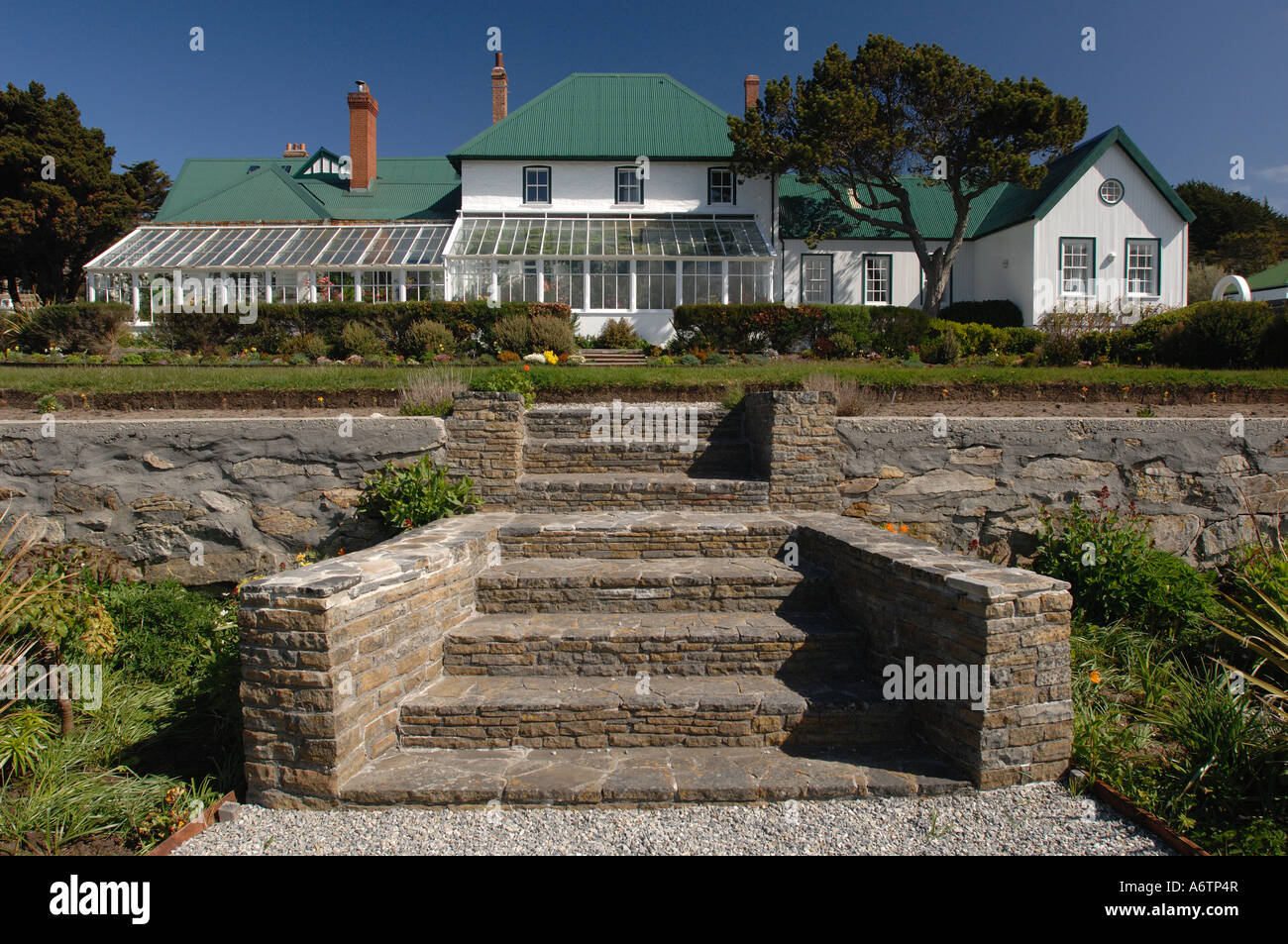 Government House, home of the Governor of the Falkland Islands, South