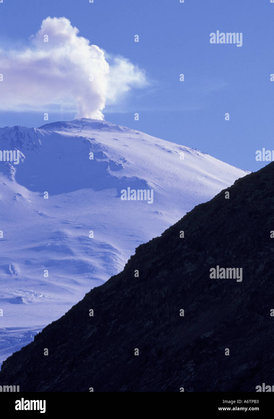 mount erebus on ross island