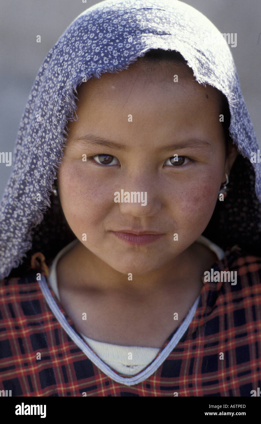 Afghanistan, Kabul, An Afghani girl in a small village just outside of