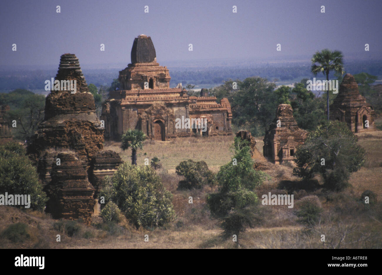 Myanmar, Pagoda Bagan. Stock Photo