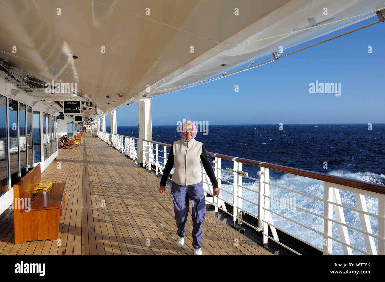 Oceanwalking promenade deck hi-res stock photography and images - Alamy