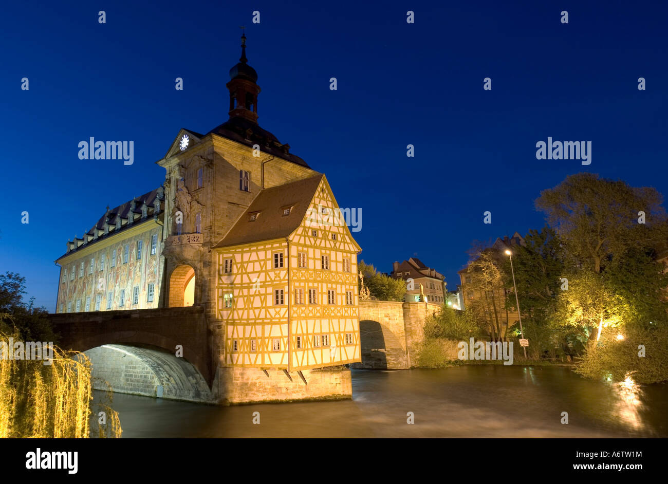 Old town hall, Bamberg, Upper Franconia, Bavaria, Germany Stock Photo