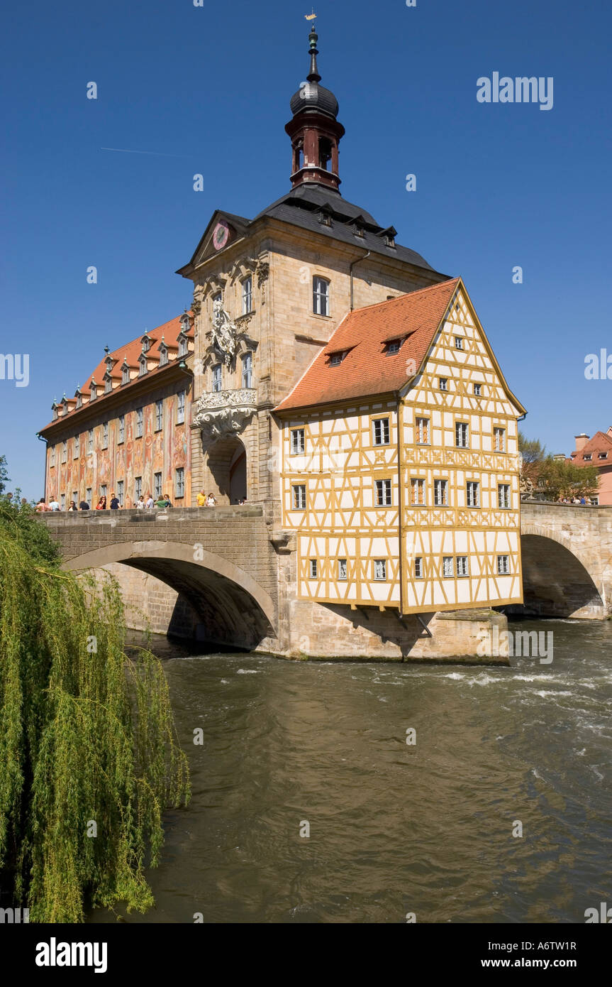 Old town hall, Bamberg, Upper Franconia, Bavaria, Germany Stock Photo