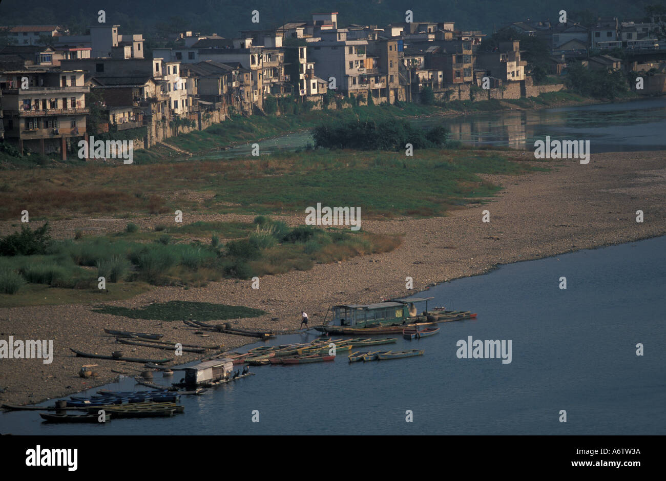 China river aerial boat hi-res stock photography and images - Alamy