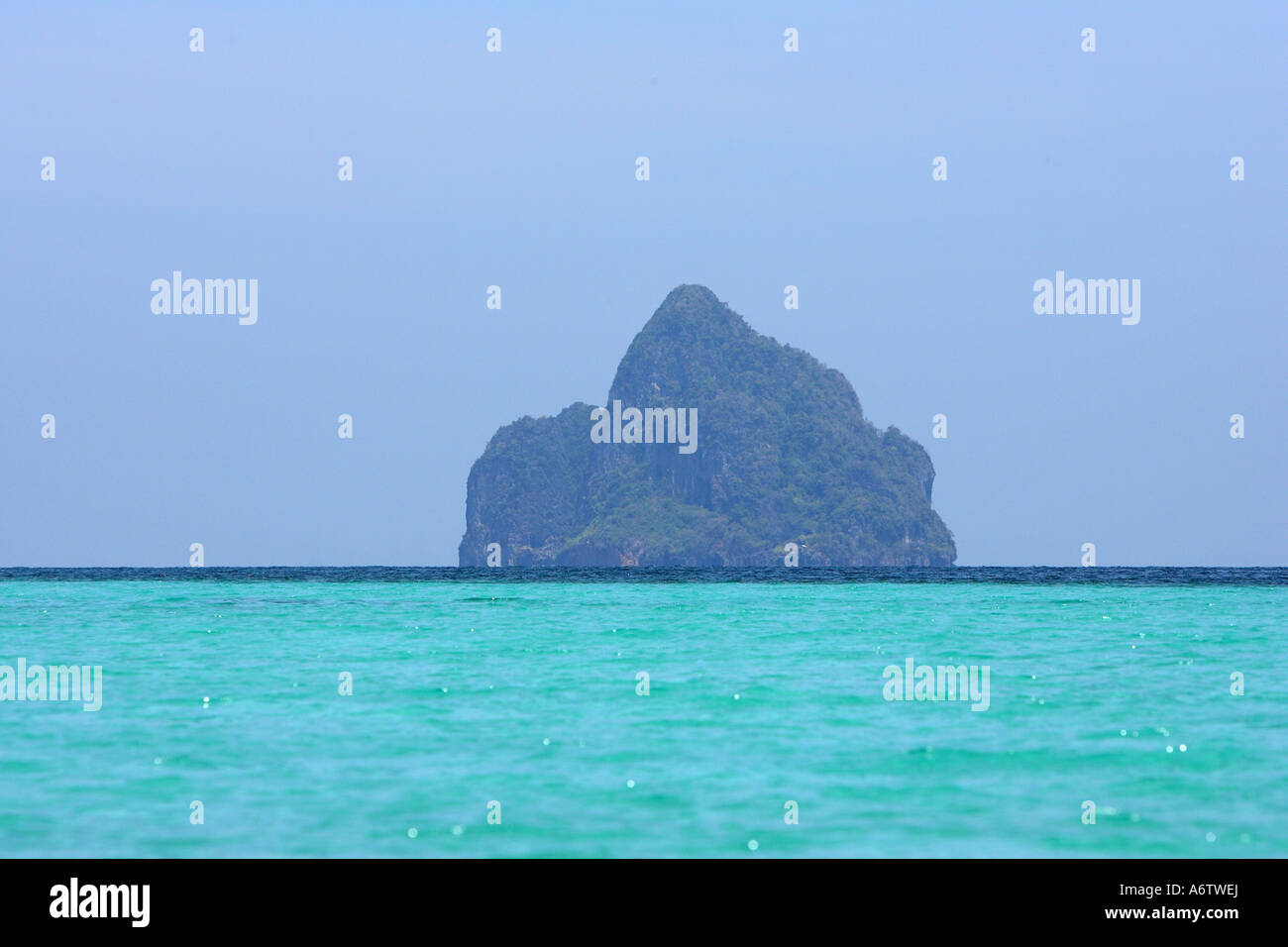 Uninhabited Island in the Andaman Sea, Thailand, Asia Stock Photo