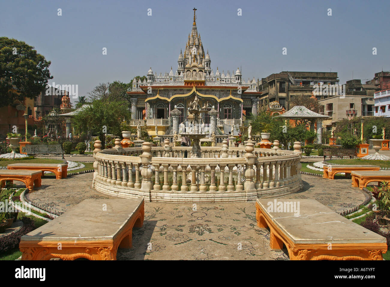 Jain temple, Kolkata, West Bengal, India Stock Photo