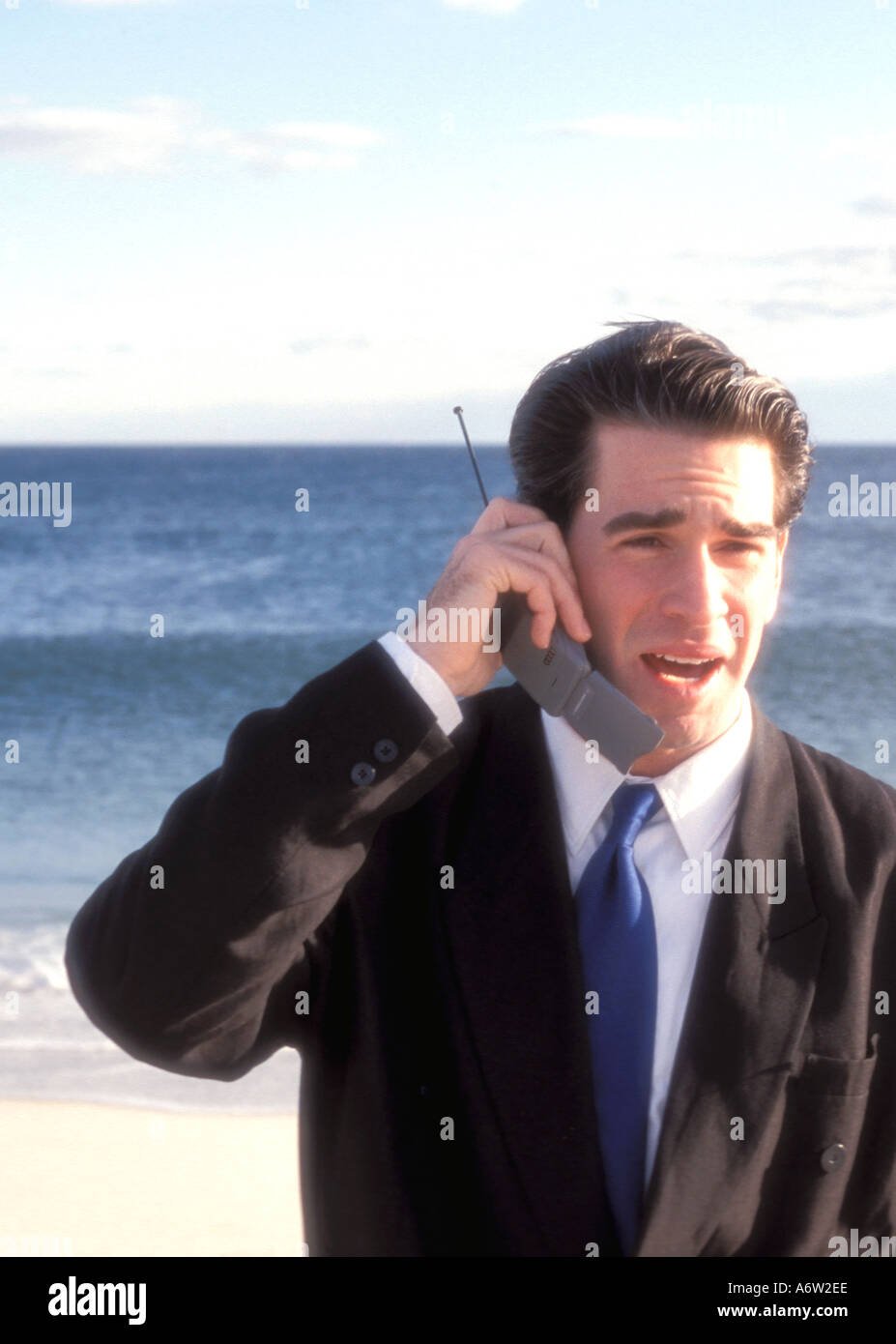 Cellular phone Businessman Stock Photo
