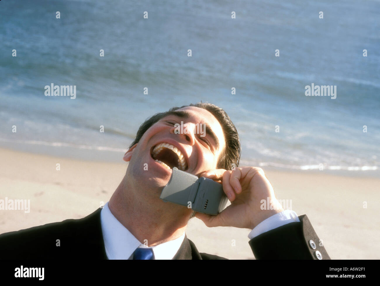 Cellular phone Businessman Stock Photo