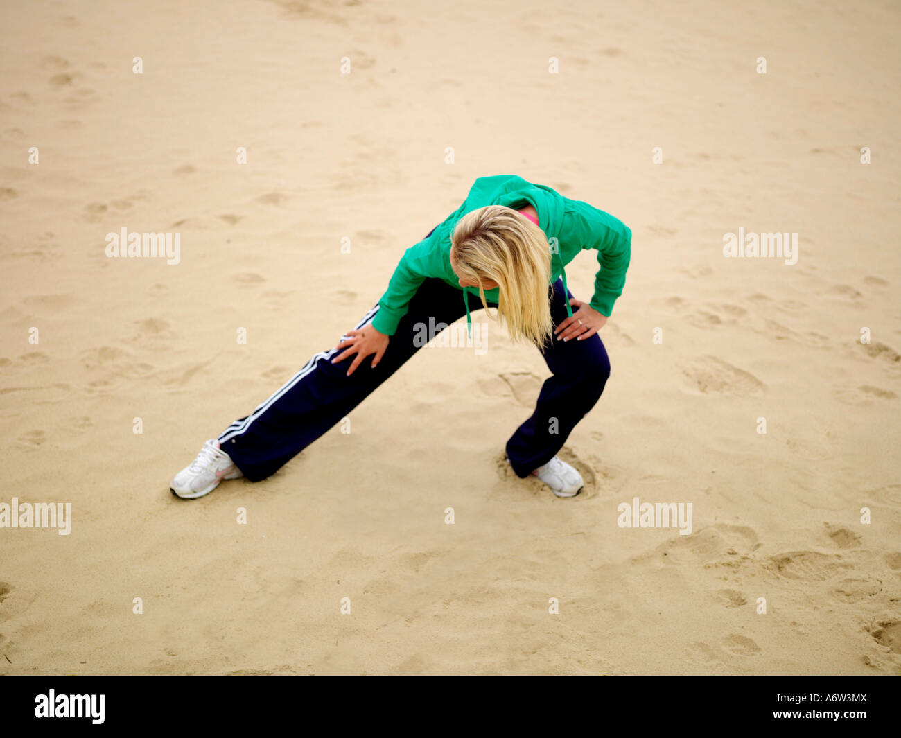Young Woman Exercising Model Released Stock Photo - Alamy