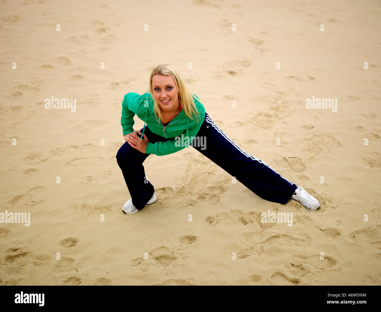 Young Woman Exercising Model Released Stock Photo - Alamy