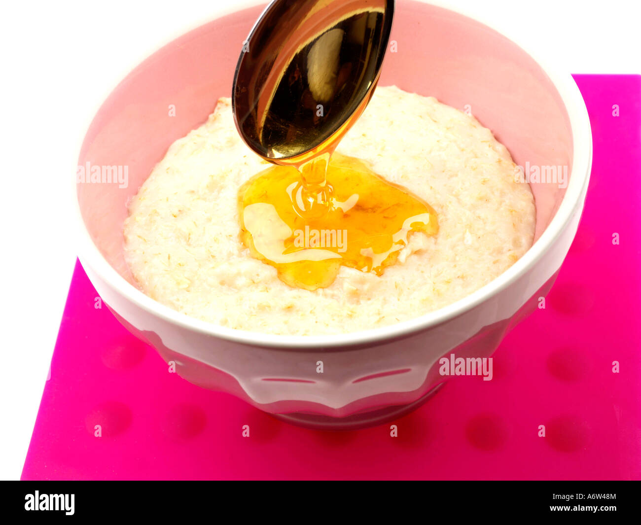 Porridge Oats with Honey Stock Photo Alamy