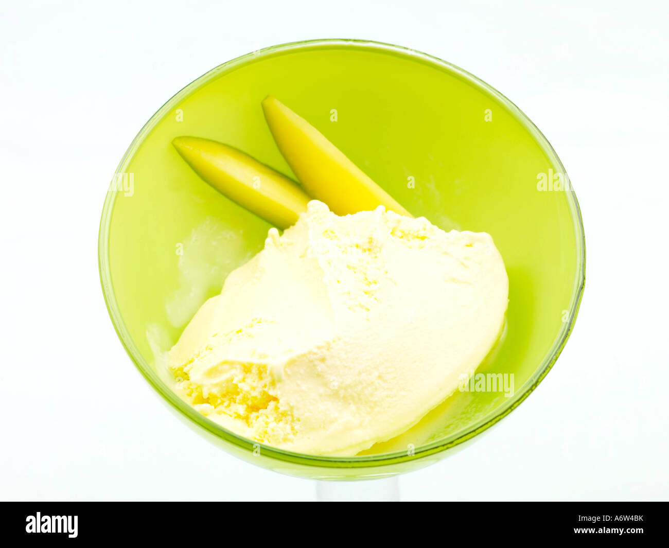 Mango Ice Cream Stock Photo Alamy