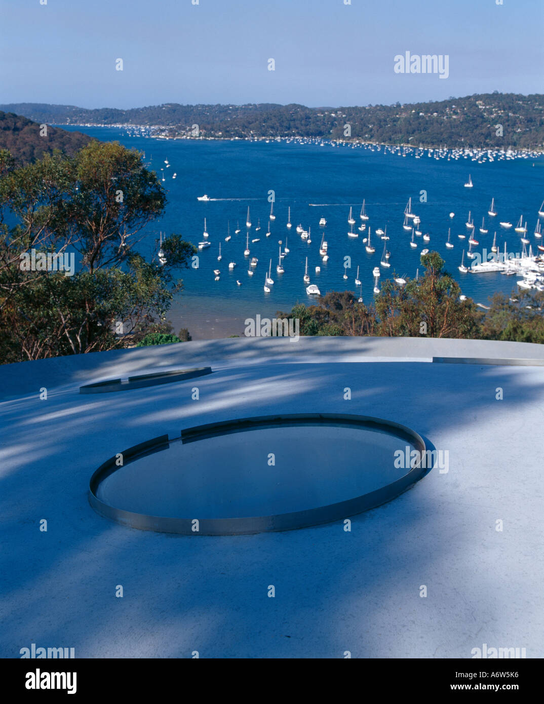 Spaceship House, near Sydney, New South Wales, 1963. View over the roof