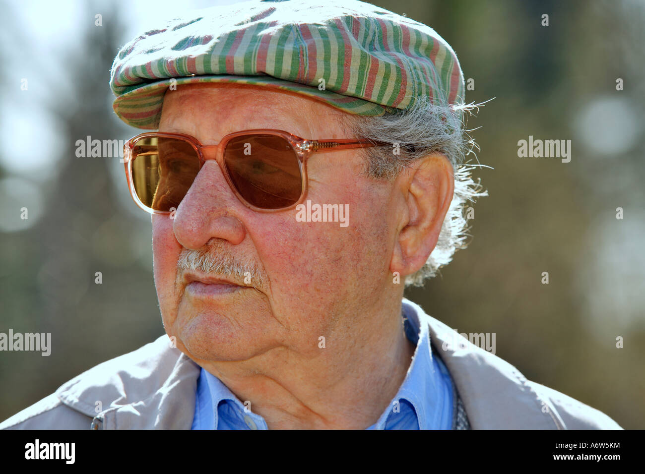 Old age pensioner, portrait Stock Photo