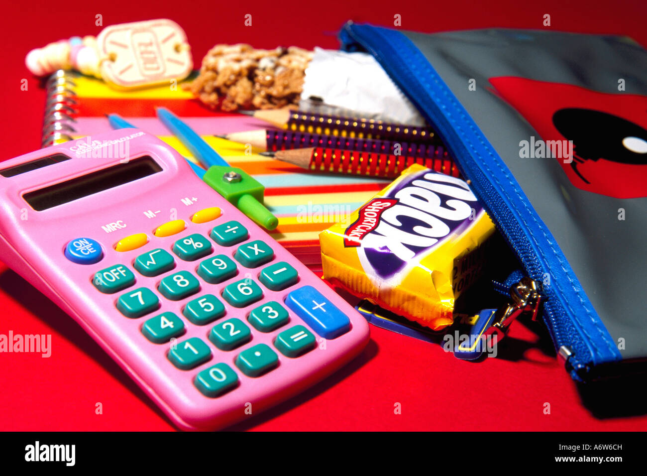 Pencils case calculator ruler hires stock photography and images Alamy