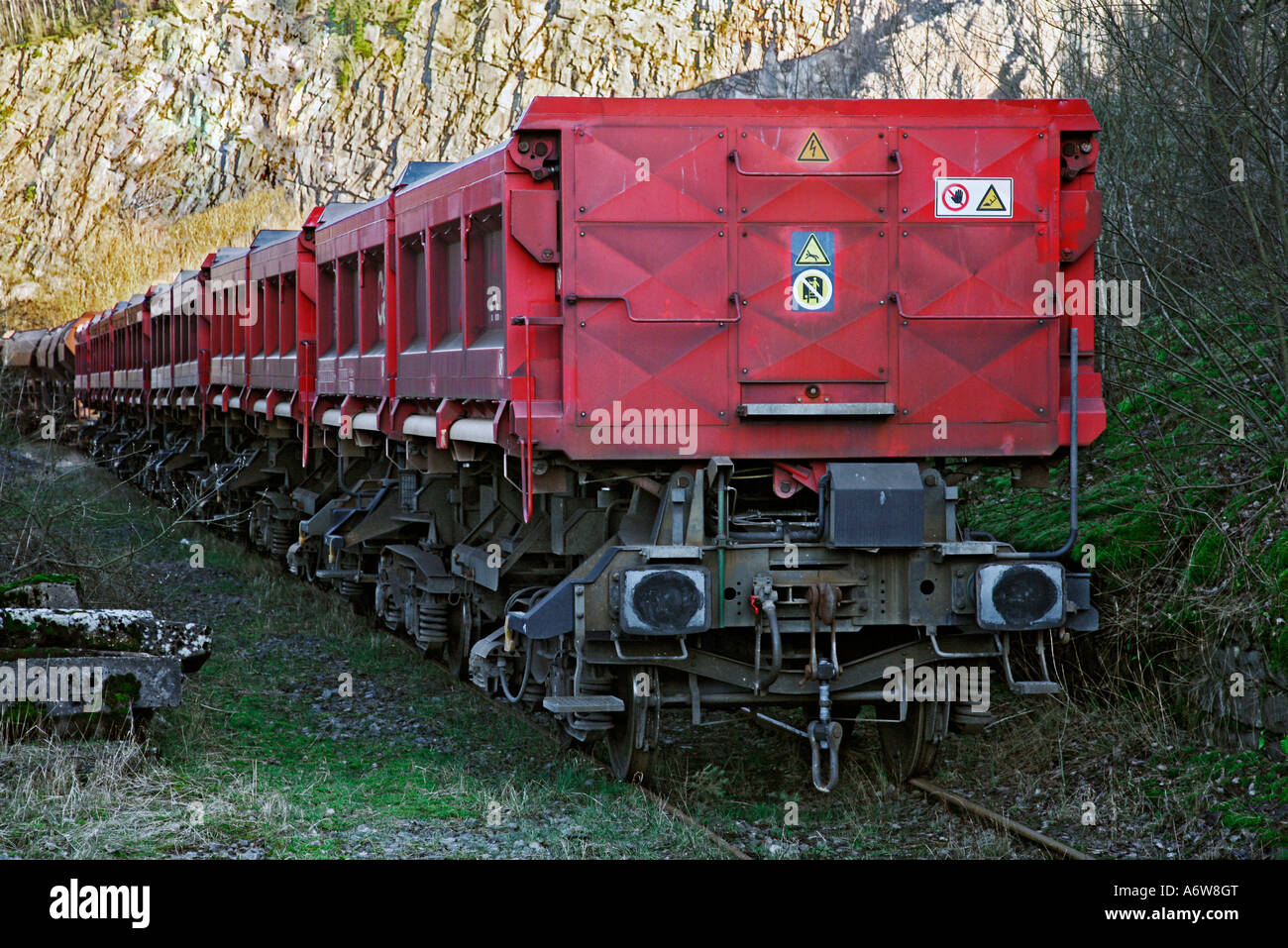 Freight train, siding Stock Photo Alamy