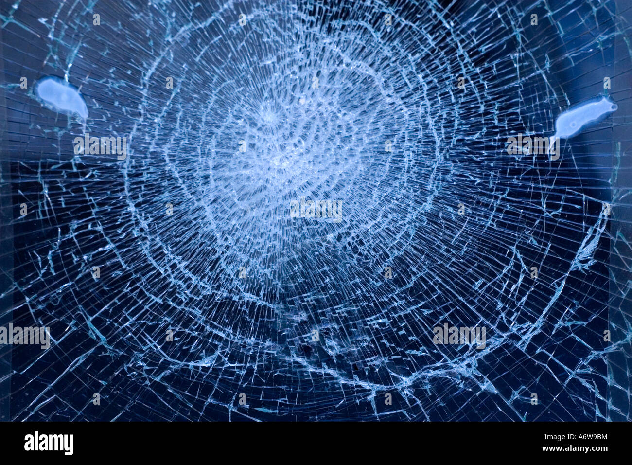 Broken glass door Stock Photo Alamy
