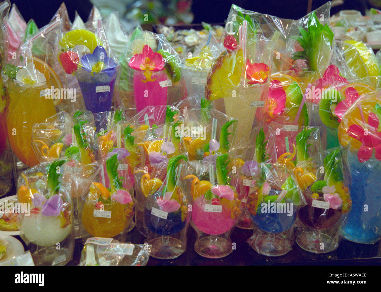 Japanese wax food models Stock Photo Alamy