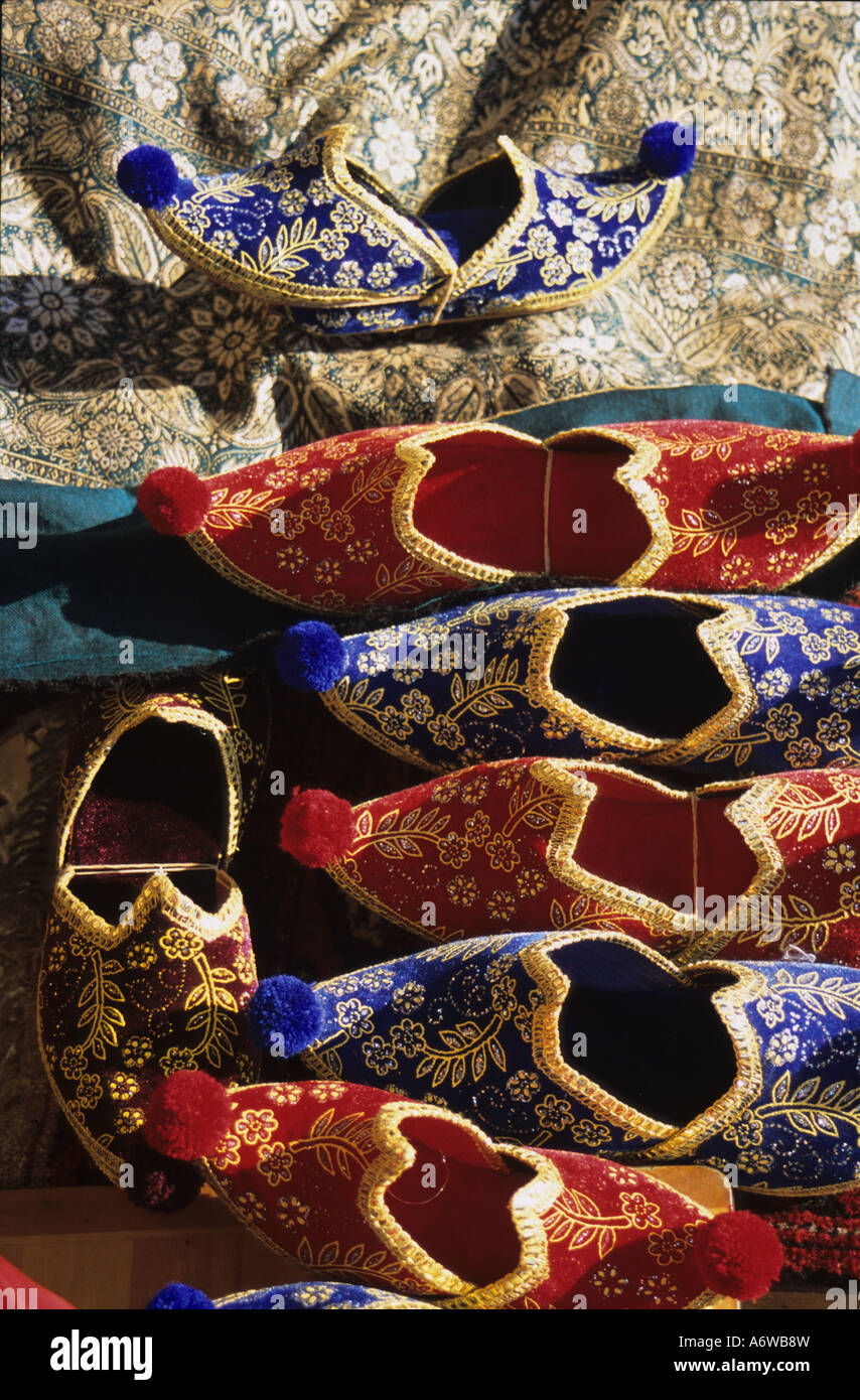 Shoes and cloth, Istanbul, Turkey Stock Photo Alamy