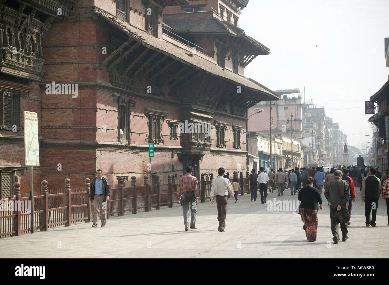 Pagoda architecture in Kathmandu s Durbar Square Nepal Stock Photo