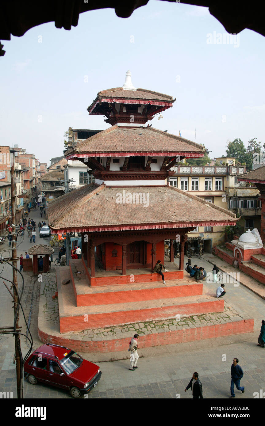 Pagoda architecture in Kathmandu s Durbar Square Nepal Stock Photo