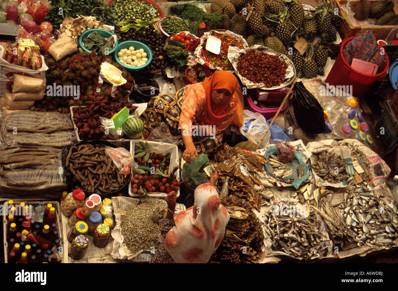 Market Kota Bharu Malaysia Stock Photo Alamy