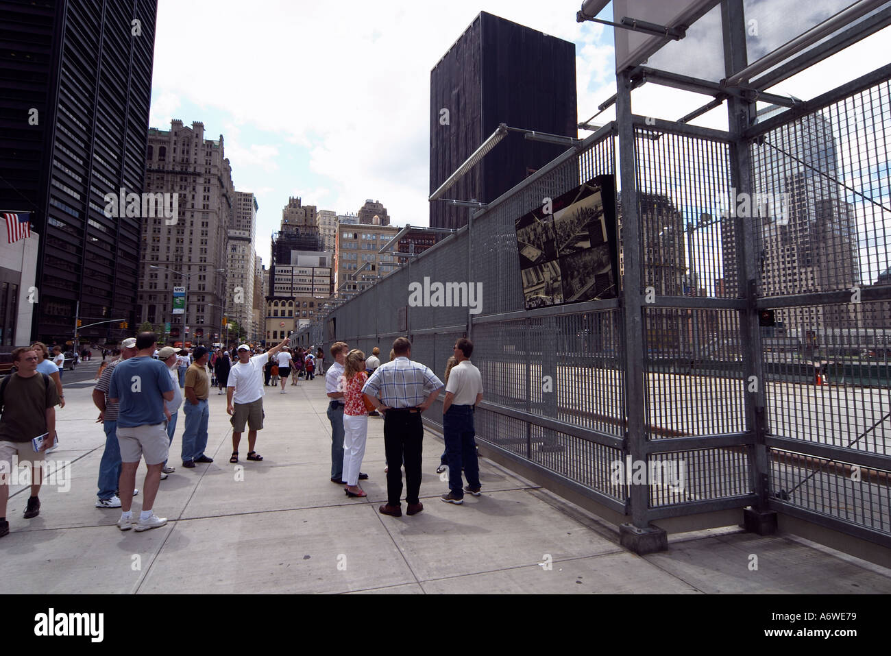 Tourists at the World Trade Center ground zero site Stock Photo - Alamy