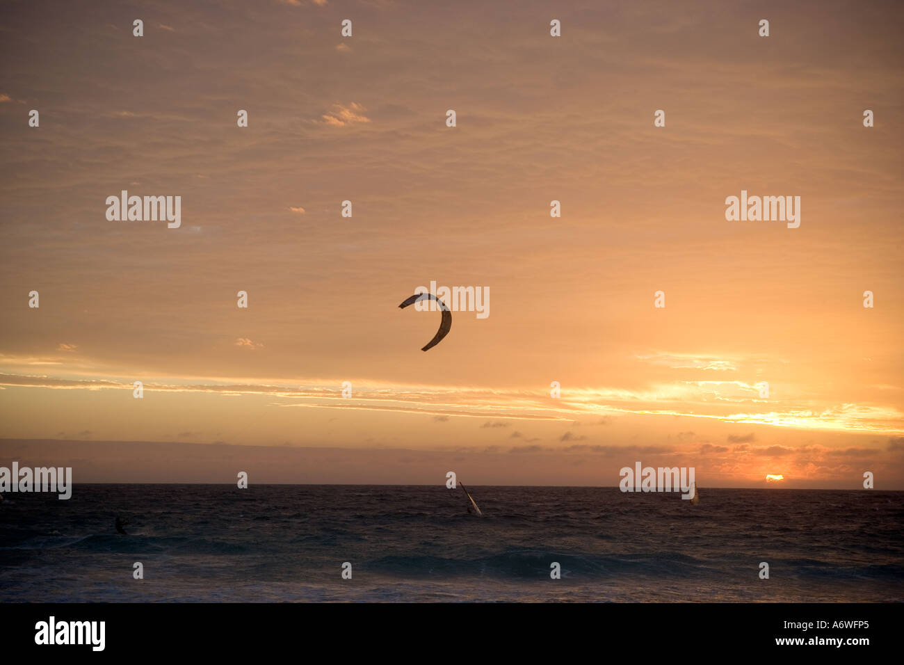Windsurfing and Kite surfing off Scarborough Beach Perth Western