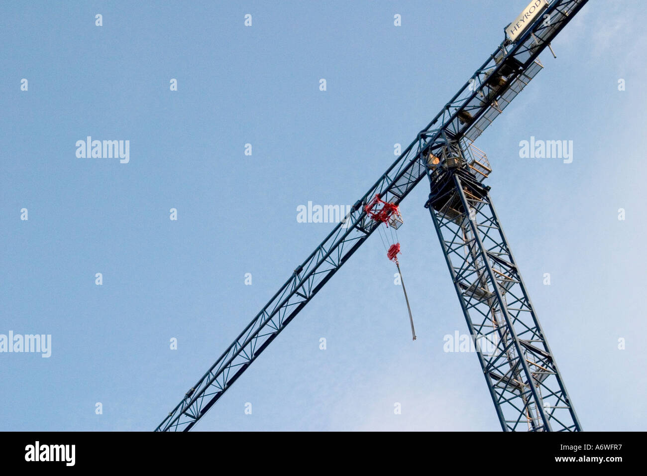Construction Cranes, Leeds City Centre Stock Photo Alamy