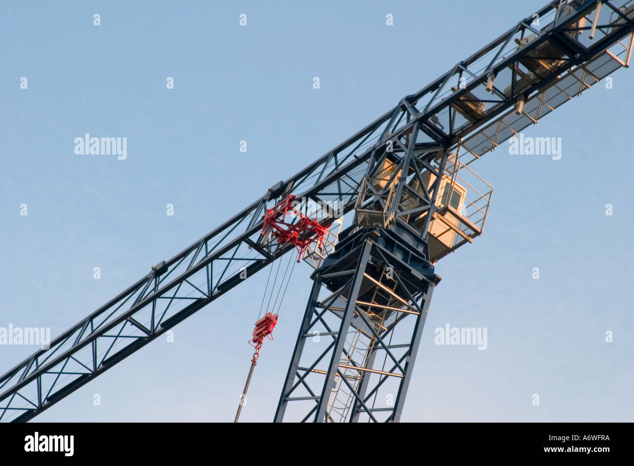 Construction Cranes, Leeds City Centre Stock Photo Alamy