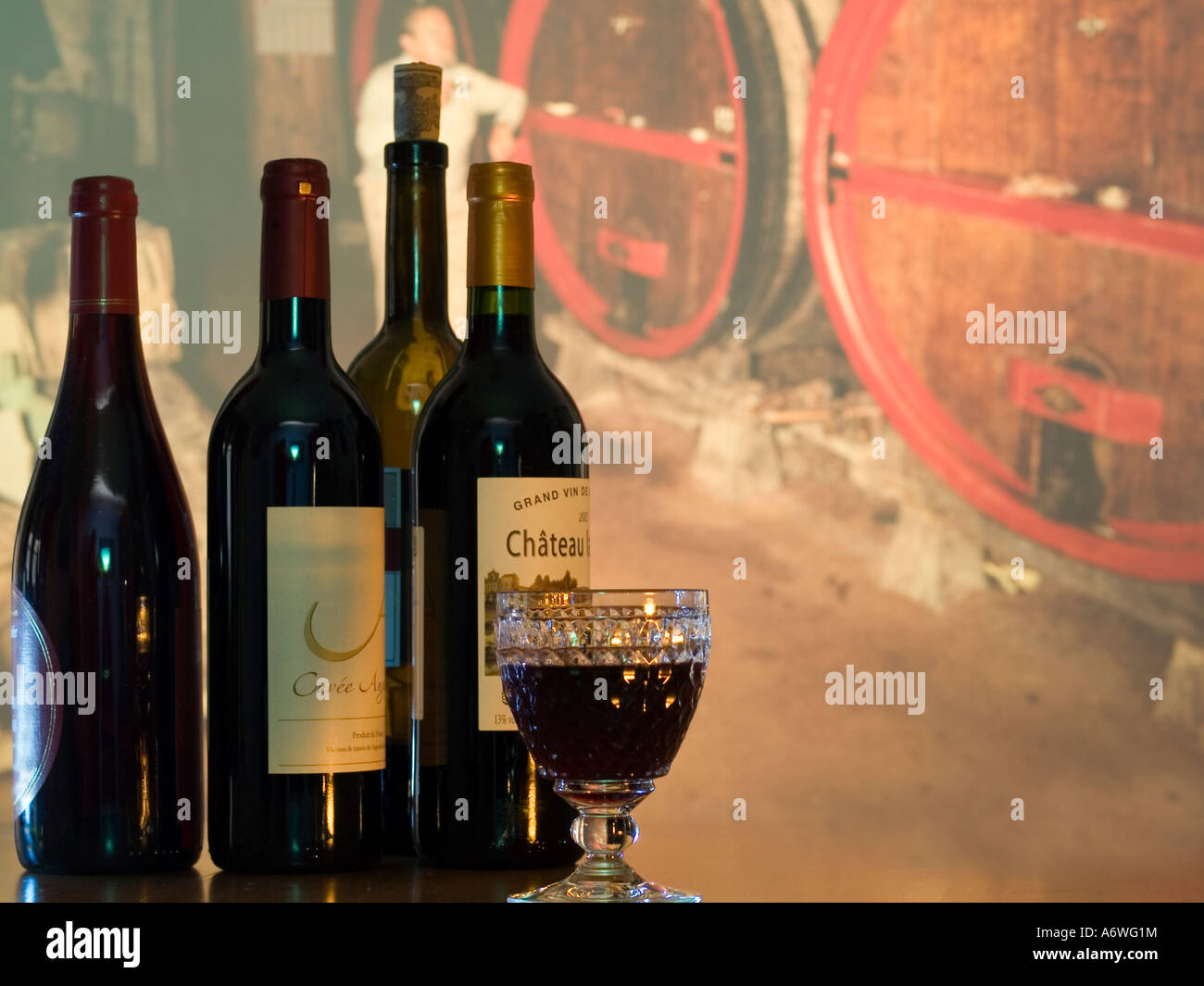 Extraordinary Glass In Bottle Of Wine Images