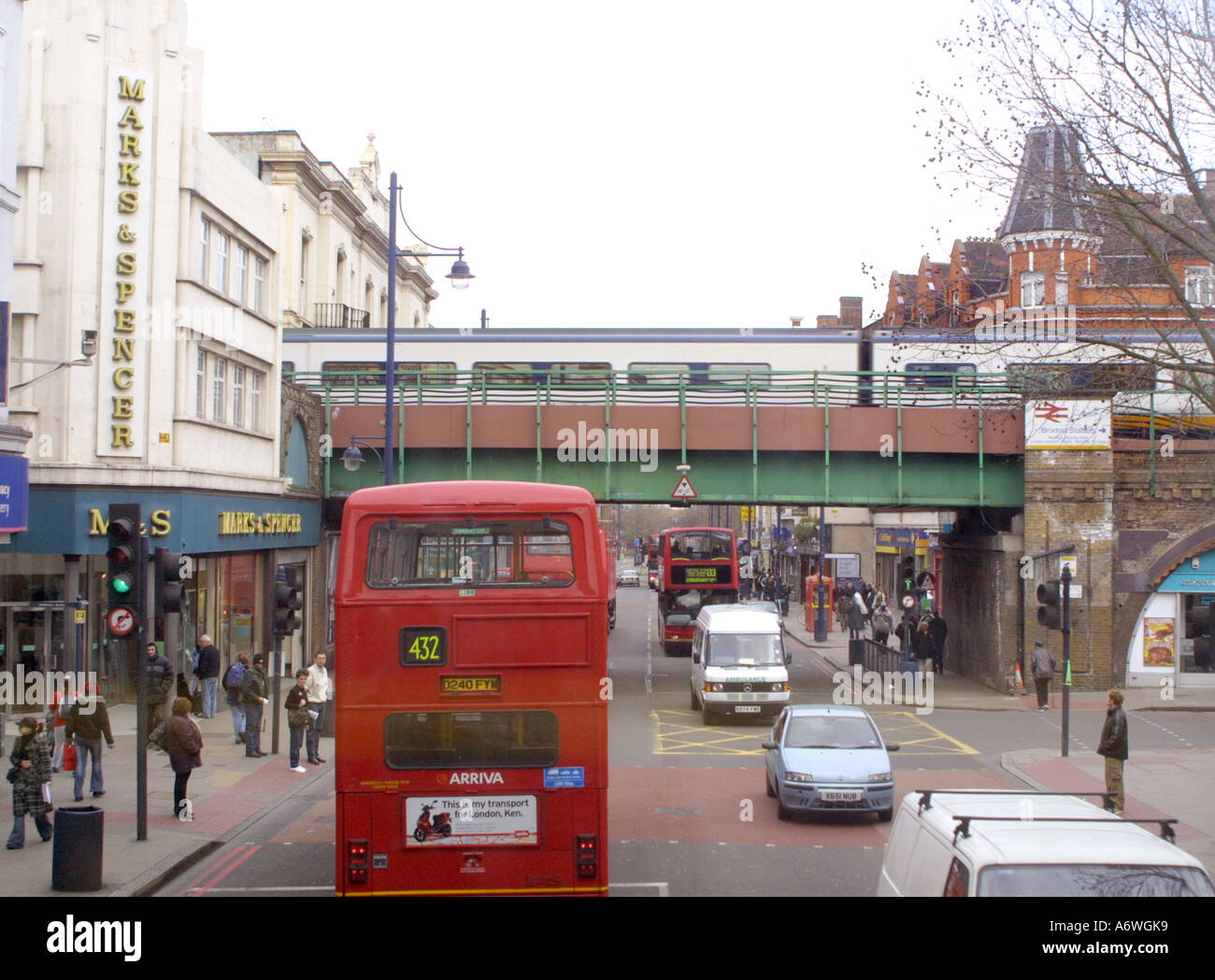 London Brixton street scene Stock Photo
