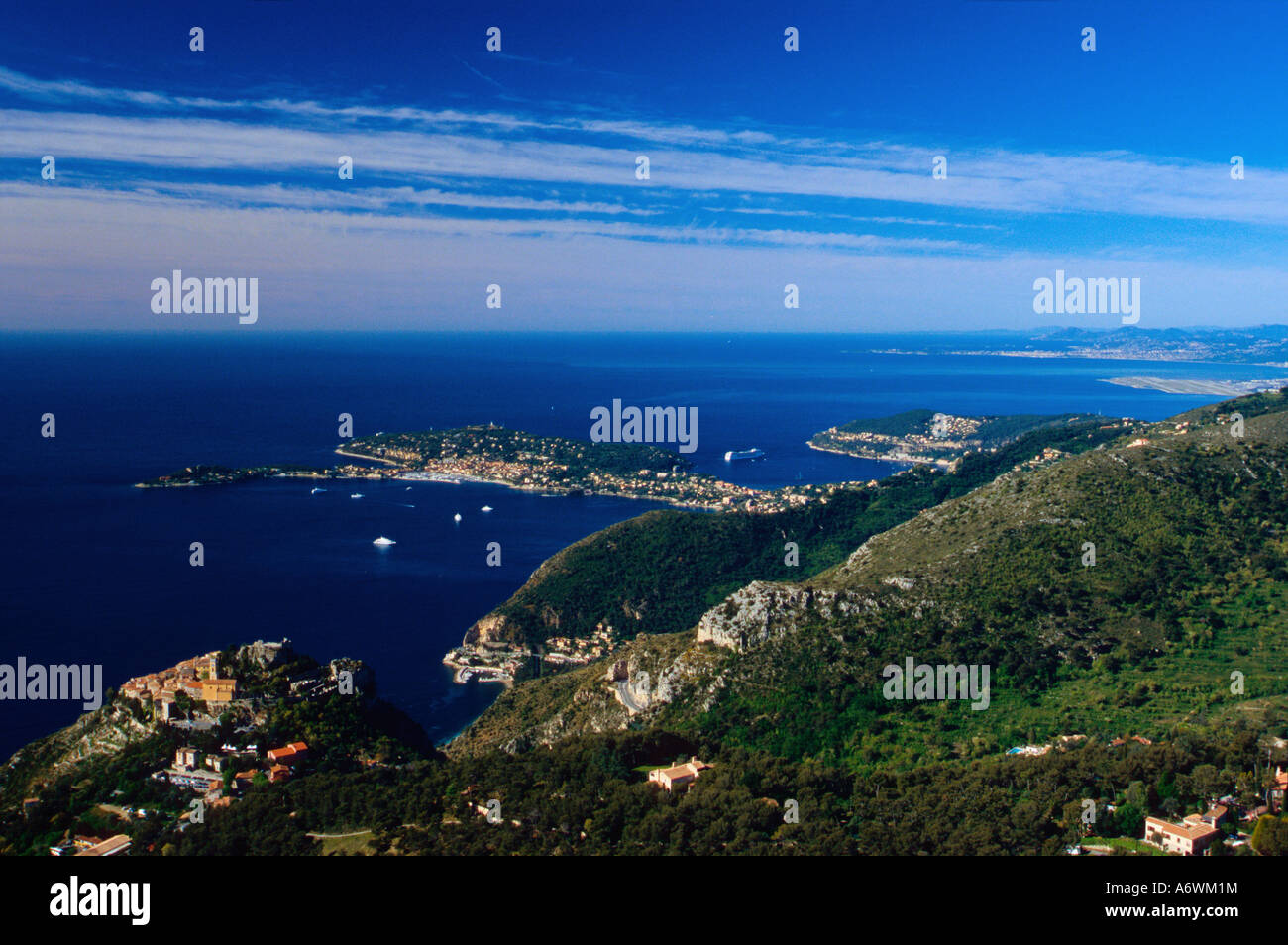 Eze village Baie de Villefranche AlpesMaritimes 06 cote d'Azur French
