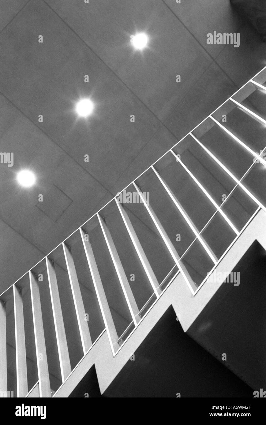 Asia, Japan, Tokyo. Stairs at the Tokyo International Forum in Marunouchi Stock Photo