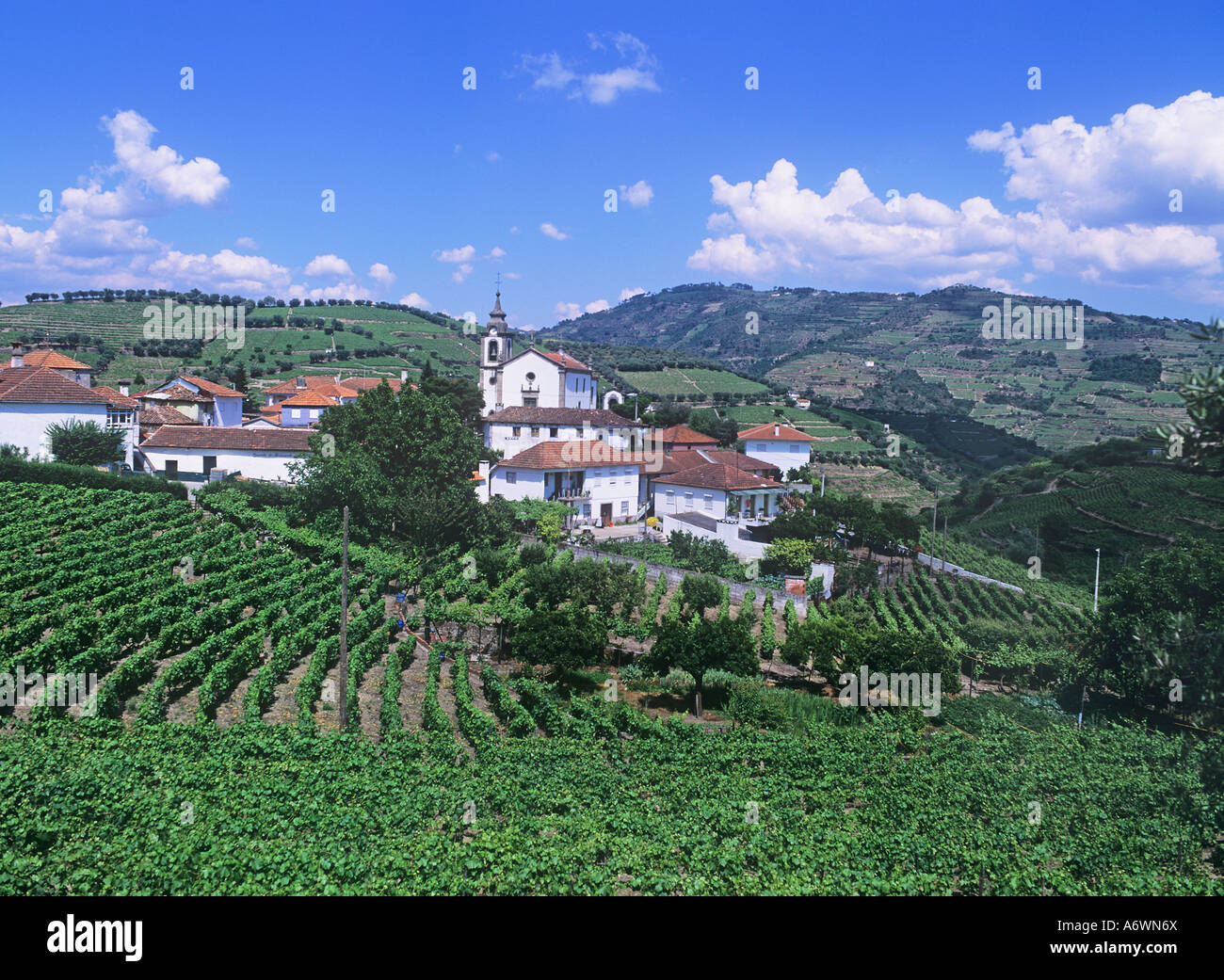 Santa Marta de Penaguião, Villa Real Northern Portugal Douro Region. Wine growing region travel Stock Photo