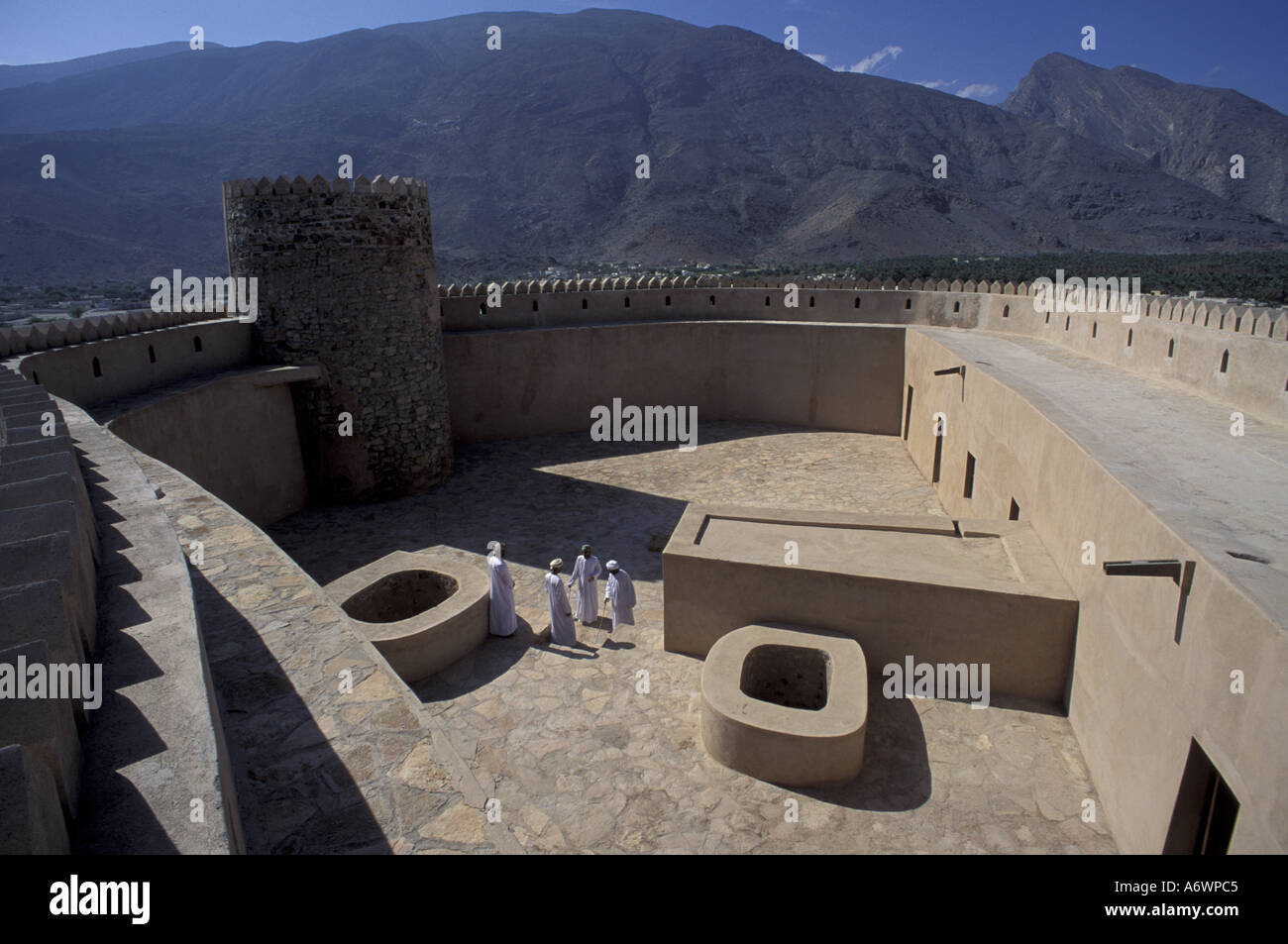 Middle East, Oman, Rostaq. Rostaq Fort Stock Photo - Alamy