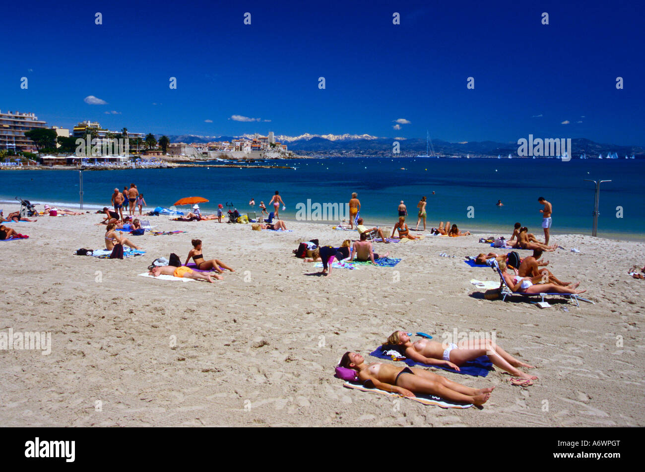 Antibes plage du Ponteil AlpesMaritimes, 06, France, French Riviera