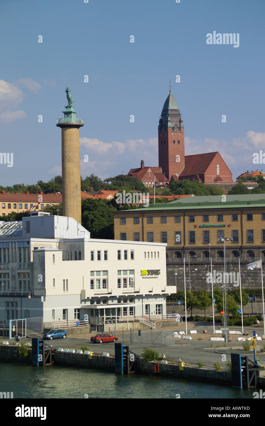 Sailors Monument Masthuggs Church and Apartment Blocks Gothenburg ...