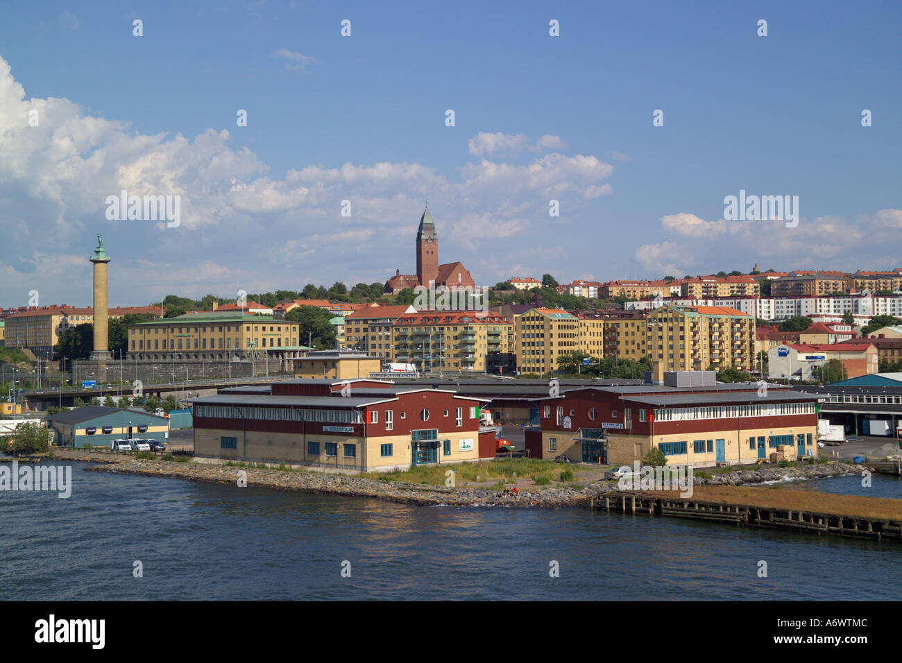 Sailors Monument and Masthuggs Church Gothenburg Sweden Stock Photo - Alamy