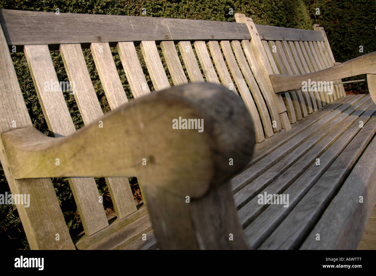 bench in depth Stock Photo Alamy