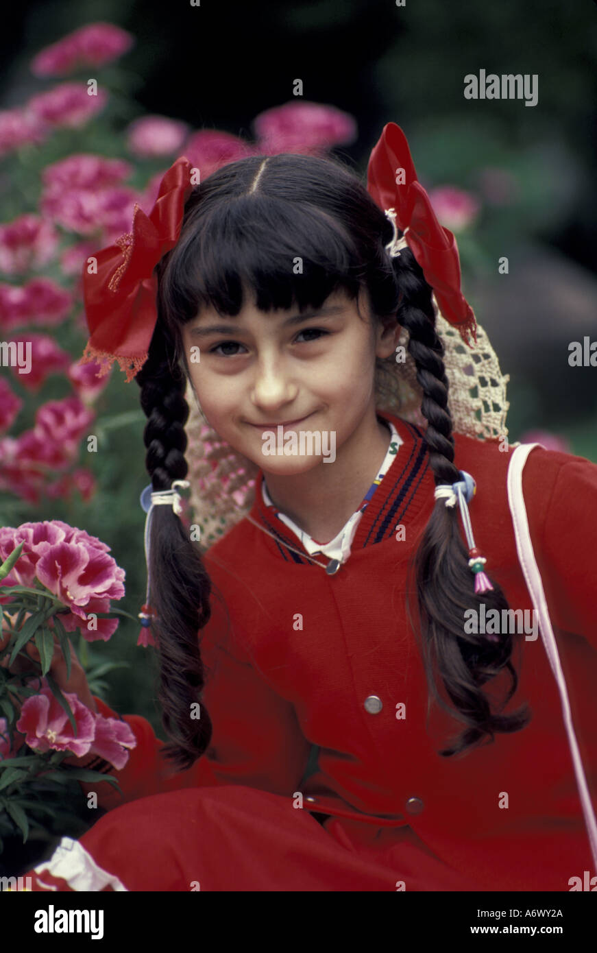 Istanbul, Turkey Girl in red dress Stock Photo Alamy