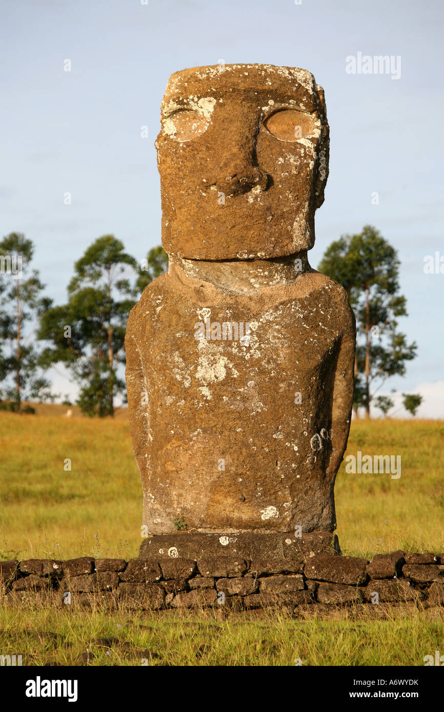 Easter Island Rapa nui Moai ( Heads Stock Photo Alamy