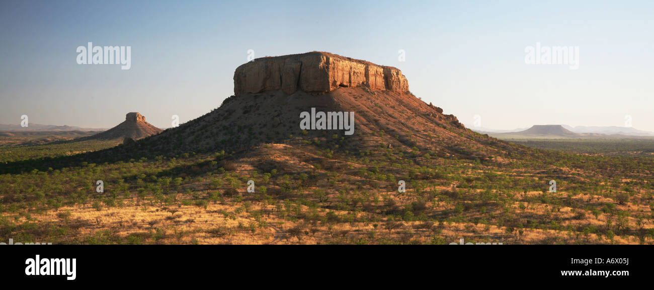 plateau near vingerklip lodge namibia damaraland Stock Photo
