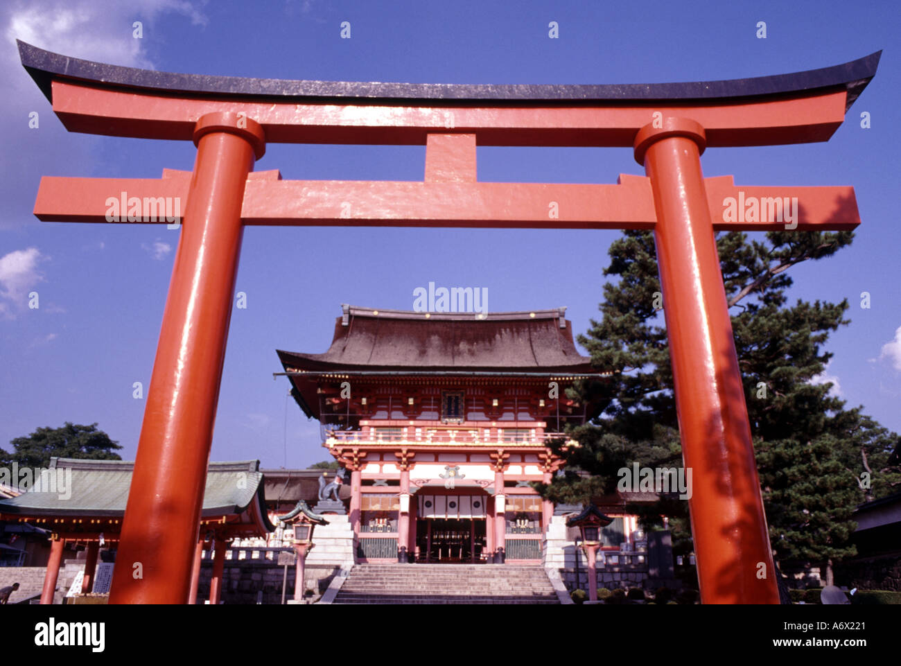 Torii Gate Inari Taisha Shrine Fushimi Kyoto Japan Stock Photo