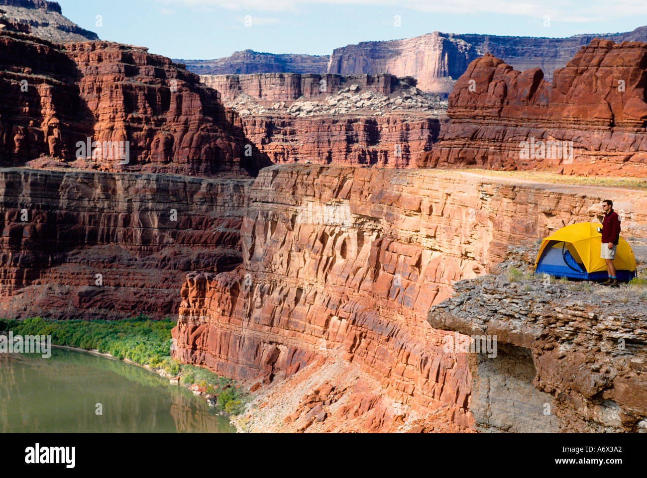 Camping in Canyonlands National Park Utah Stock Photo 2171809 Alamy