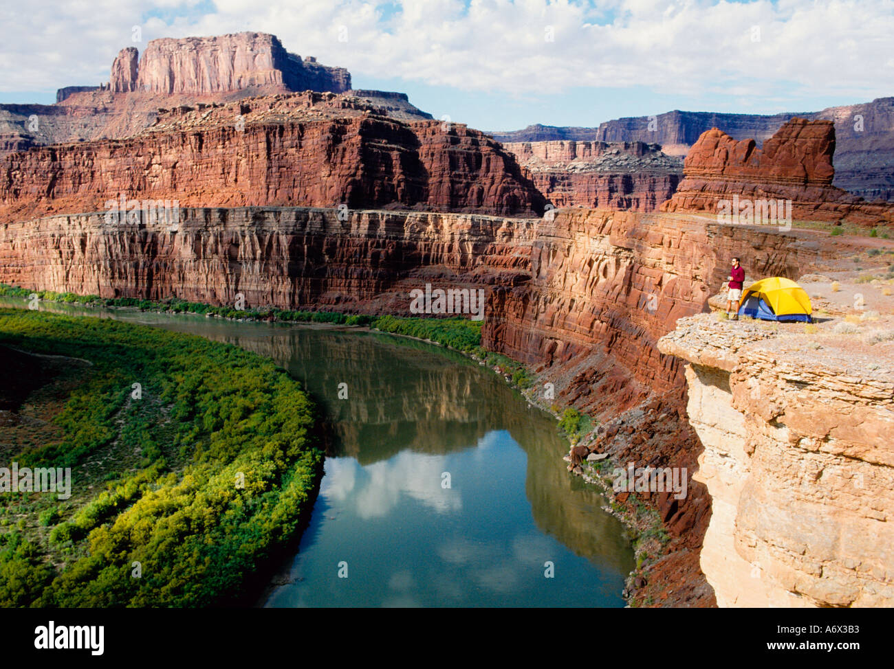 Camping in Canyonlands National Park Utah Stock Photo 2171826 Alamy