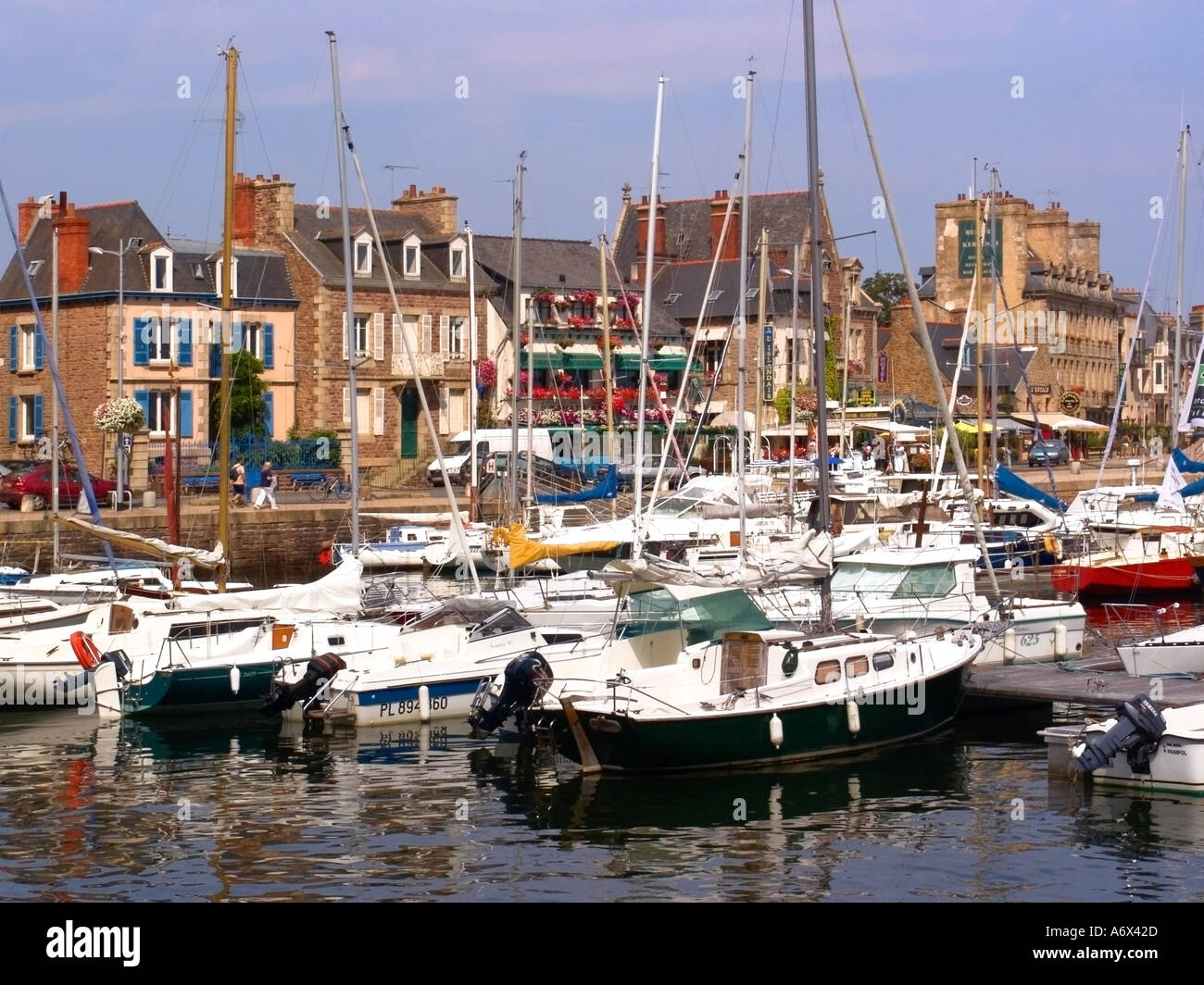France Brittany Cote D Armor Harbour PAIMPOL Stock Photo Alamy