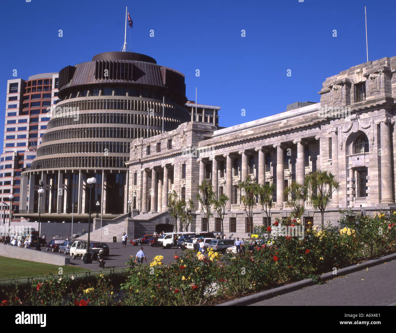 New Zealand Wellington Parliament Stock Photo